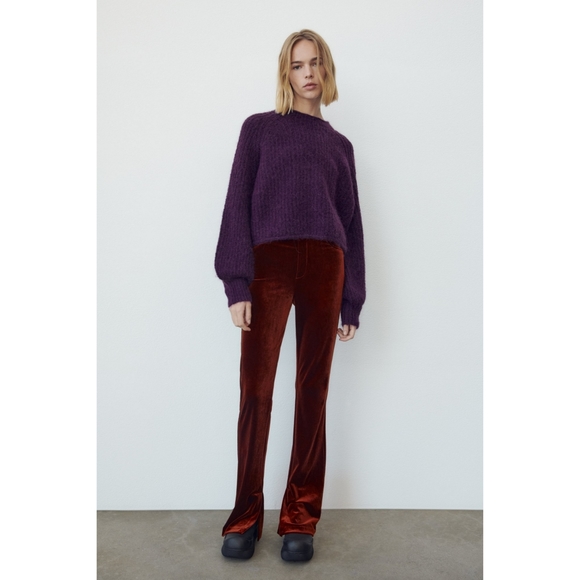 Zara velvet flare pants - Picture 6 of 12